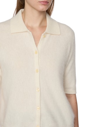  - THEORY - Short Sleeve Brushed Cashmere Knit Cardigan