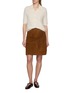 Figure View - Click To Enlarge - THEORY - Short Sleeve Brushed Cashmere Knit Cardigan