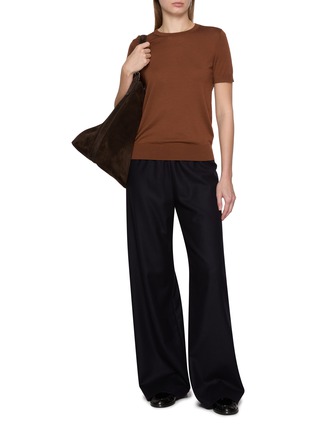 Figure View - Click To Enlarge - THEORY - Crewneck Wool Knit T-Shirt