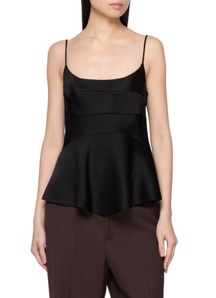 Main View - Click To Enlarge - THEORY - Curve Cami Satin Top