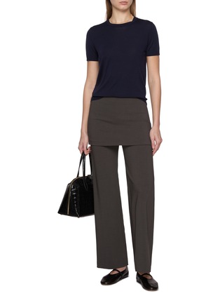 Figure View - Click To Enlarge - THEORY - Crewneck Wool Knit T-Shirt