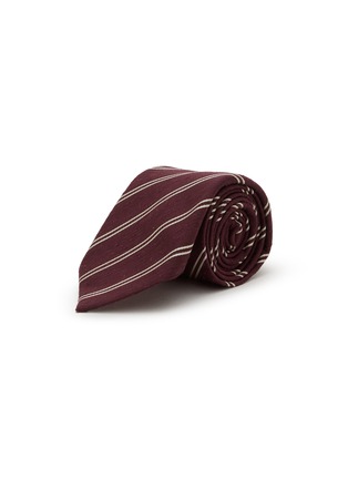 Main View - Click To Enlarge - STEFANOBIGI MILANO - Striped Jacquard Silk Tie