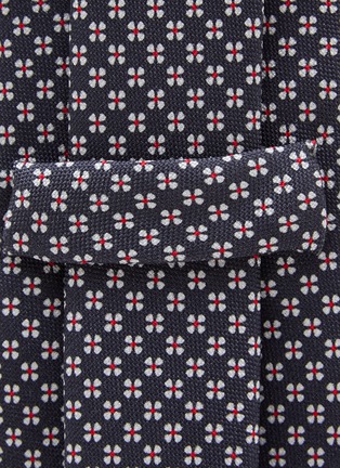 Detail View - Click To Enlarge - STEFANOBIGI MILANO - Floral Printed Silk Tie