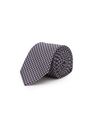 Main View - Click To Enlarge - STEFANOBIGI MILANO - Floral Printed Silk Tie