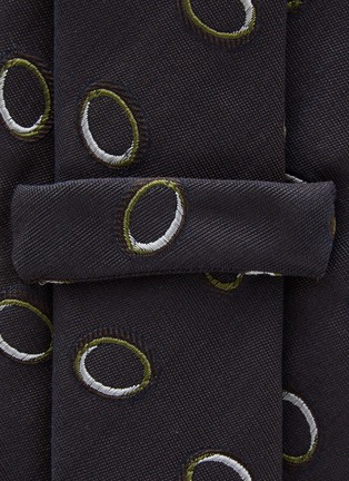 Detail View - Click To Enlarge - STEFANOBIGI MILANO - Circle Jacquard Silk Tie