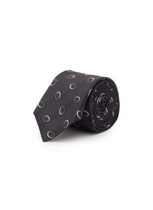 Main View - Click To Enlarge - STEFANOBIGI MILANO - Circle Jacquard Silk Tie