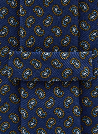 Detail View - Click To Enlarge - STEFANOBIGI MILANO - Micro Paisley Printed Silk Tie