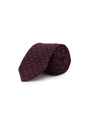 Main View - Click To Enlarge - STEFANOBIGI MILANO - Pin Dot Granadine Silk Tie