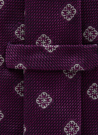 Detail View - Click To Enlarge - STEFANOBIGI MILANO - Patterned Granadine Silk Tie