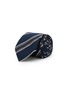 STEFANOBIGI MILANO Striped Granadine Silk Tie