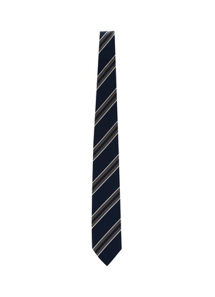 Figure View - Click To Enlarge - STEFANOBIGI MILANO - Striped Granadine Silk Tie