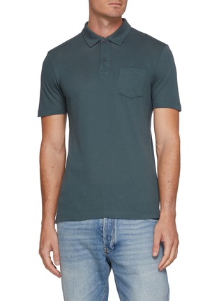 Main View - Click To Enlarge - SUNSPEL - Pocket Supima Cotton Polo Shirt