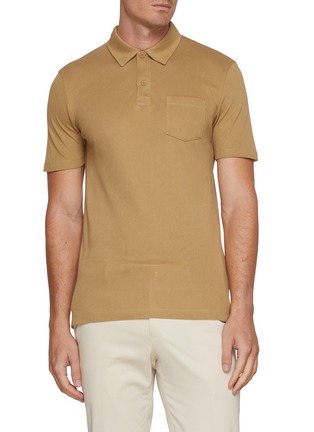 Main View - Click To Enlarge - SUNSPEL - Pocket Supima Cotton Polo Shirt