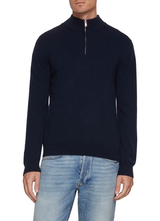Main View - Click To Enlarge - SUNSPEL - Half Zip Cashmere Sweater