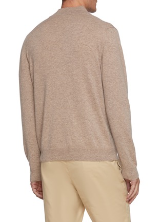 Back View - Click To Enlarge - SUNSPEL - Half Zip Cashmere Sweater