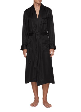 Figure View - Click To Enlarge - DEREK ROSE - Silk Nightgown