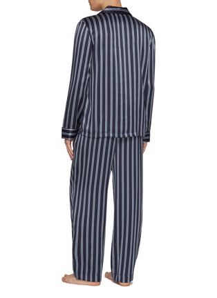 Front View - Click To Enlarge - DEREK ROSE - Striped Silk Pyjama Set