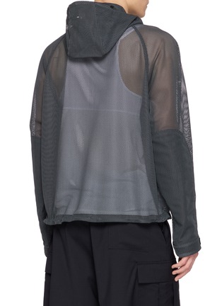 Back View - Click To Enlarge - GOLDWIN - Mesh Panel Hooded Zip Jacket