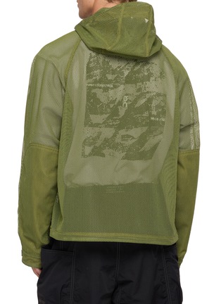 Back View - Click To Enlarge - GOLDWIN - Tonalith Panelled Mesh Hooded Jacket