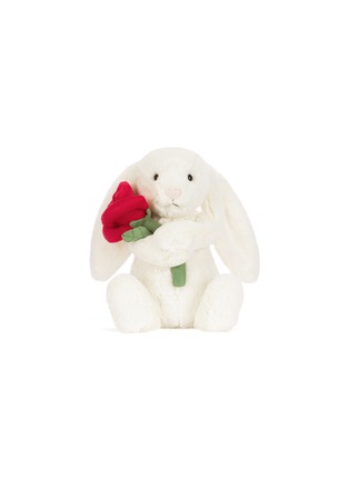 Main View - Click To Enlarge - JELLYCAT - Cream Bunny with Rose