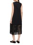 Back View - Click To Enlarge - PEPA POMBO - Numa Sleeveless Braided Fringe Dress