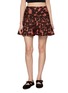PEPA POMBO Lira Reversible Floral Knit Mini Skirt