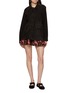 Figure View - Click To Enlarge - PEPA POMBO - Lira Reversible Floral Knit Mini Skirt