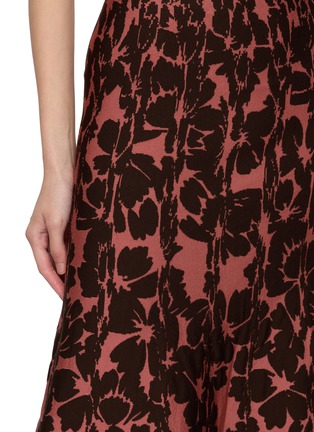  - PEPA POMBO - Nira Floral Knit Midi Skirt