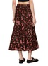 Back View - Click To Enlarge - PEPA POMBO - Nira Floral Knit Midi Skirt