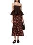 Figure View - Click To Enlarge - PEPA POMBO - Nira Floral Knit Midi Skirt