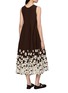 Back View - Click To Enlarge - PEPA POMBO - Alba Sleeveless Floral Midi Dress