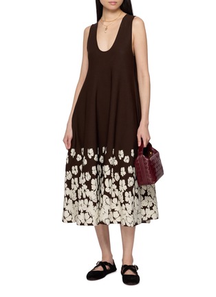 Figure View - Click To Enlarge - PEPA POMBO - Alba Sleeveless Floral Midi Dress