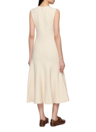 Back View - Click To Enlarge - PEPA POMBO - Caela Sleeveless Midi Dress