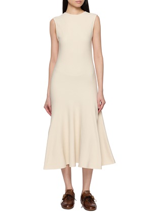 Main View - Click To Enlarge - PEPA POMBO - Caela Sleeveless Midi Dress
