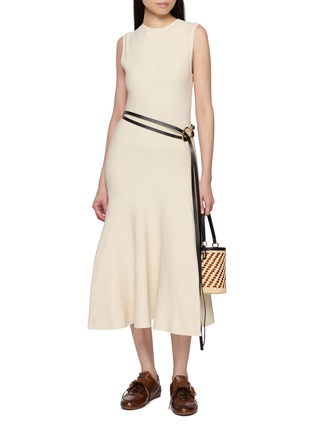 Figure View - Click To Enlarge - PEPA POMBO - Caela Sleeveless Midi Dress