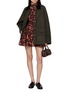 Figure View - Click To Enlarge - PEPA POMBO - Floral Long Sleeve Knit Mini Dress