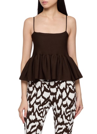 Main View - Click To Enlarge - PEPA POMBO - Fira Peplum Knit Top