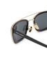 Detail View - Click To Enlarge - SAINT LAURENT - 90's Combi Recycled Acetete Rectangle Sunglasses