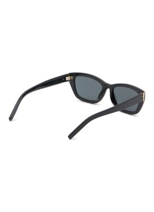 Figure View - Click To Enlarge - SAINT LAURENT - Monogram Hinge M Recycled Acetete Square Sunglasses
