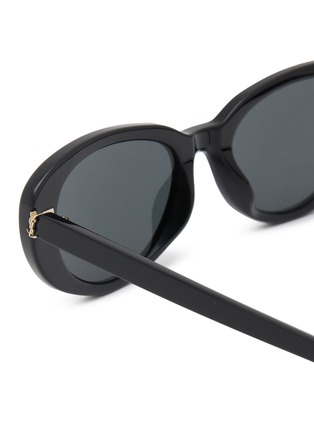 Detail View - Click To Enlarge - SAINT LAURENT - Monogram Hinge XS Recycled Acetete Cat Eye Sunglasses