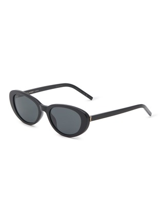 Main View - Click To Enlarge - SAINT LAURENT - Monogram Hinge XS Recycled Acetete Cat Eye Sunglasses