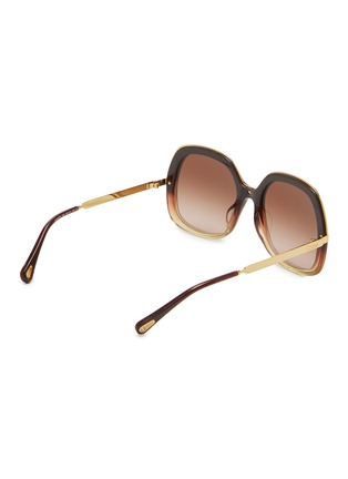 Figure View - Click To Enlarge - CHLOÉ - Leia Recycled Acetatae Metal Round Sunglasses