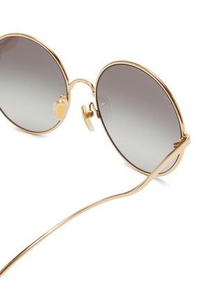 Detail View - Click To Enlarge - CHLOÉ - Chloé Iconic Metal Round Sunglasses