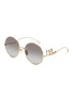 Main View - Click To Enlarge - CHLOÉ - Chloé Iconic Metal Round Sunglasses