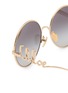 Detail View - Click To Enlarge - CHLOÉ - Chloé Iconic Metal Round Sunglasses