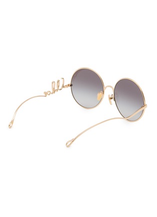 Figure View - Click To Enlarge - CHLOÉ - Chloé Iconic Metal Round Sunglasses