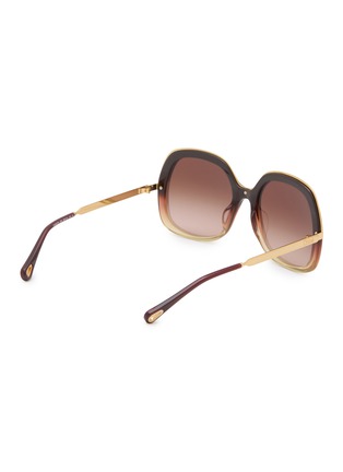 Figure View - Click To Enlarge - CHLOÉ - Leia Recycled Acetatae Metal Round Sunglasses