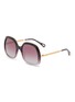 CHLOÉ Leia Recycled Acetatae Metal Round Sunglasses