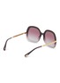 Figure View - Click To Enlarge - CHLOÉ - Leia Recycled Acetatae Metal Round Sunglasses