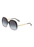 CHLOÉ Leia Recycled Acetatae Metal Round Sunglasses